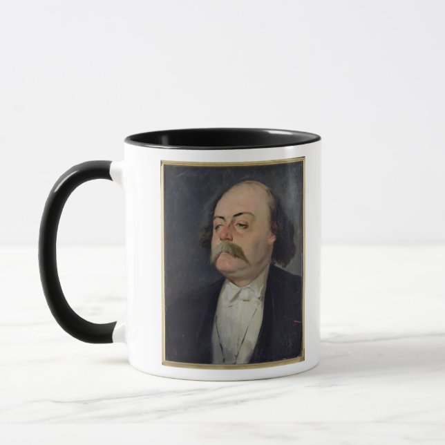 Porträt von Gustave Flaubert 1868-81 Tasse (Links)