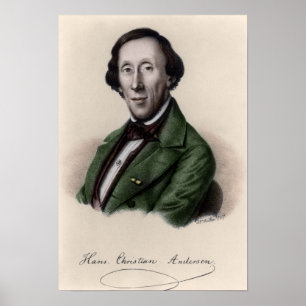Porträt von Hans Christian Andersen 2 Poster