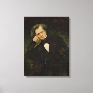 Porträt von Hector Berlioz Leinwanddruck