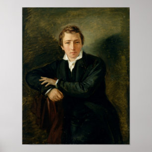 Porträt von Heinrich Heine 1831 Poster