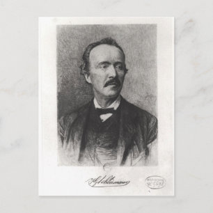 Porträt von Heinrich Schliemann Postkarte