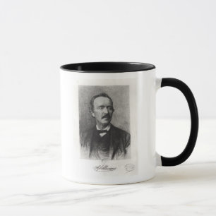 Porträt von Heinrich Schliemann Tasse