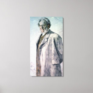 Porträt von Henrik Ibsen, 1895 Leinwanddruck