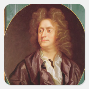 Porträt von Henry Purcell, 1695 Quadratischer Aufkleber