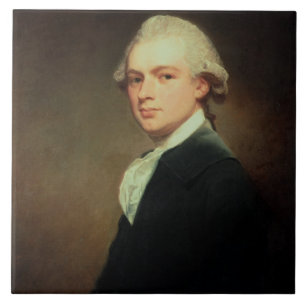 Porträt von Henry Russell (1751-1836) c.1783 (Öl Fliese