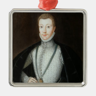 Porträt von Henry Stewart, Graf von Darnley Silbernes Ornament