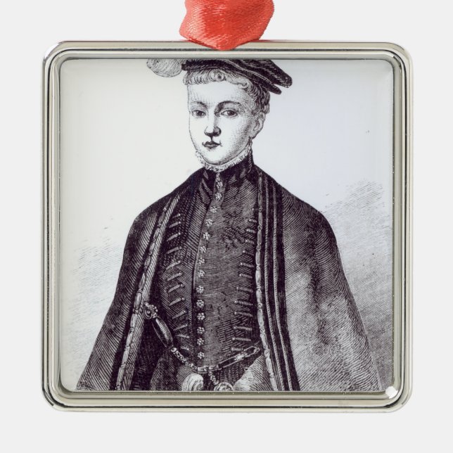 Porträt von Henry Stewart, Lord Darnley Silbernes Ornament (Vorne)