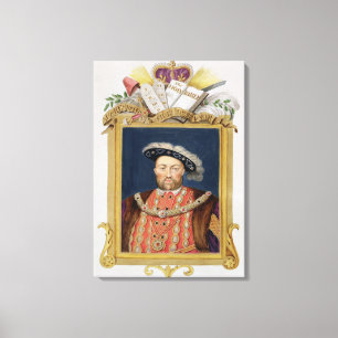 Porträt von Henry VIII (1491-1547) als Verteidige Leinwanddruck