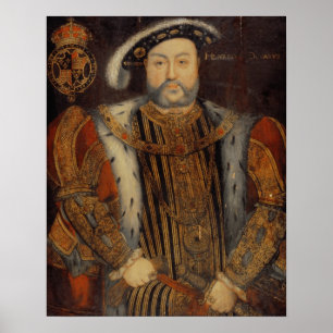 Porträt von Henry VIII Poster