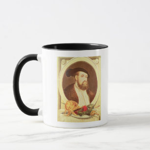 Porträt von Hernan Cortes Tasse