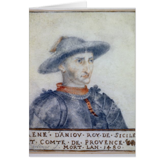 Porträt von Herzog Rene-I von Anjou (Vorne)