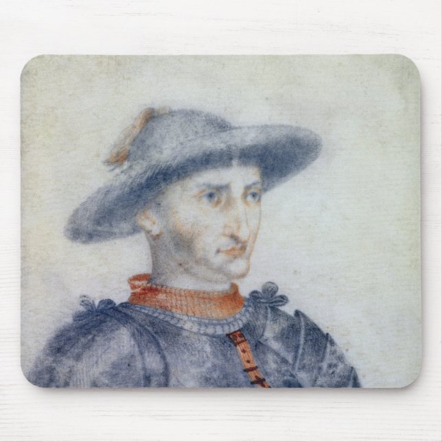 Porträt von Herzog Rene-I von Anjou Mousepad (Vorne)