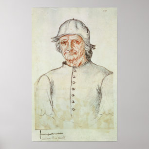 Porträt von Hieronymus Bosch Poster