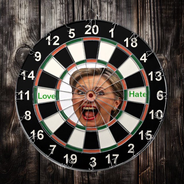 Porträt von Hillary Clinton politischem Direktoriu Dartscheibe (Von Creator hochgeladen)