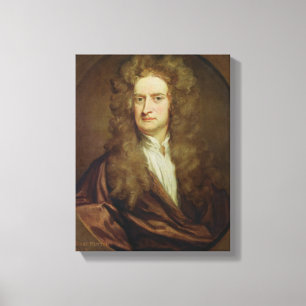 Porträt von Isaac Newton 1702 Leinwanddruck