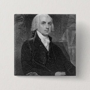 Porträt von James Madison, graviert von William A Button