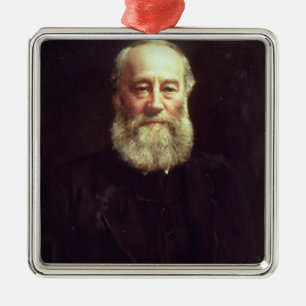 Porträt von Jamesprescott-Joule Silbernes Ornament