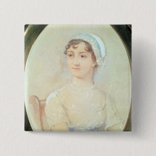 Porträt von Jane Austen Button