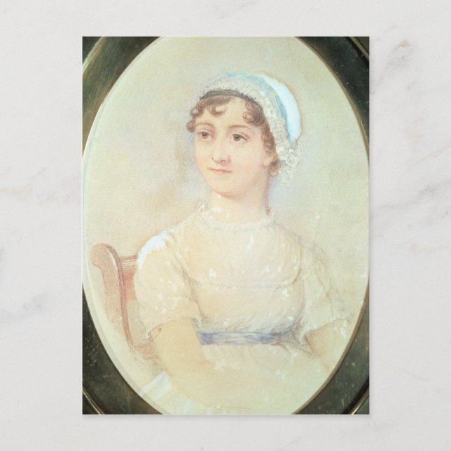 Porträt von Jane Austen Postkarte (Vorderseite)