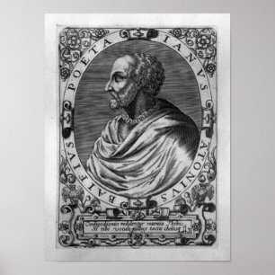 Porträt von Jean Antoine de Baif Poster