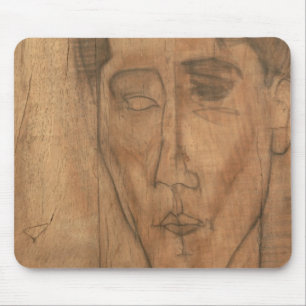Porträt von Jean Cocteau (1889-1963) 1917 Mousepad