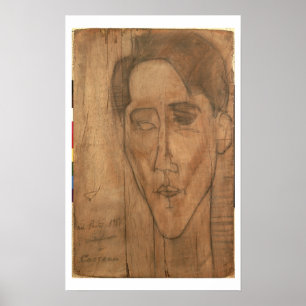 Porträt von Jean Cocteau (1889-1963) 1917 Poster