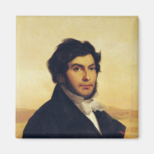 Porträt von Jean-Francois Champollion 1831 Magnet