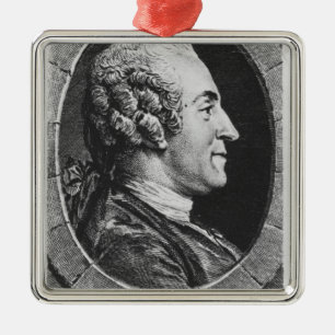 Porträt von Jean Francois Marmontel Silbernes Ornament