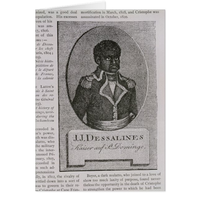 Porträt von Jean-Jacques Dessalines (Vorne)