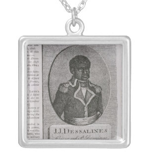 Porträt von Jean-Jacques Dessalines Versilberte Kette