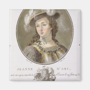 Porträt von Jeanne d'Arc (1412-31), 1787 (gefärb Magnet