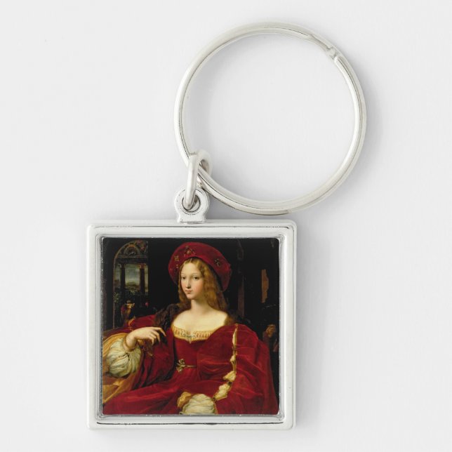 Porträt von Jeanne von Ehefrau Aragoniens Schlüsselanhänger (Vorne)