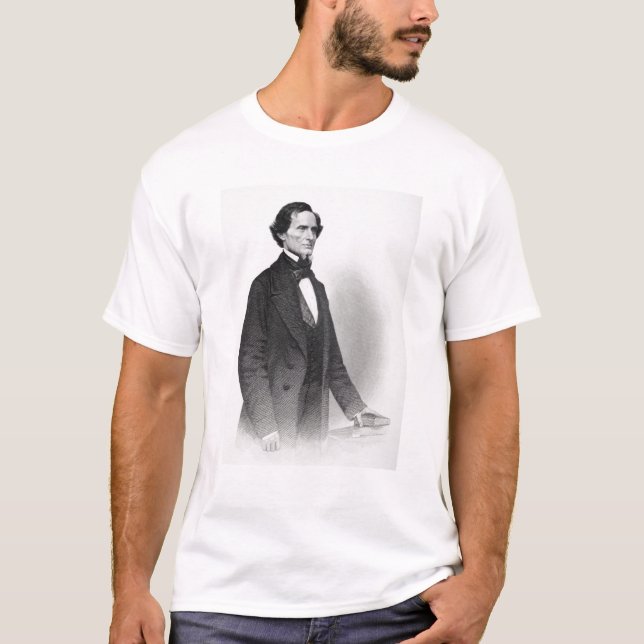 Porträt von Jefferson Davis T-Shirt (Vorderseite)