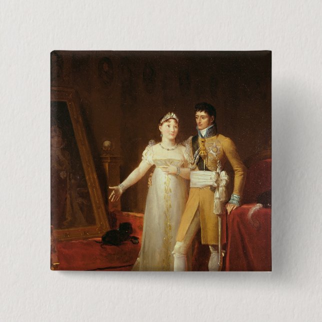 Porträt von Jerome Bonaparte und seine Ehefrau Button (Vorderseite)