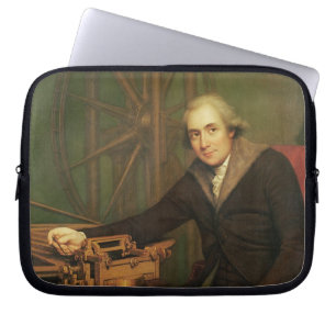 Porträt von Jesse Ramsden (1735-1800) (Öl auf ca Laptopschutzhülle