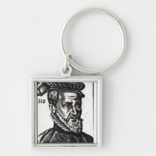 Porträt von Joachim du Bellay Schlüsselanhänger