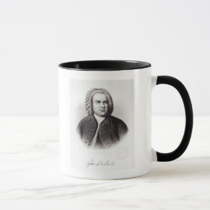 Porträt von Johann Sebastian Bach Tasse