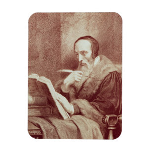 Porträt von Johannes Calvin (1509-1564) (Stich) Magnet