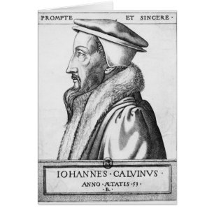 Porträt von Johannes Calvin alterte 53, 1564