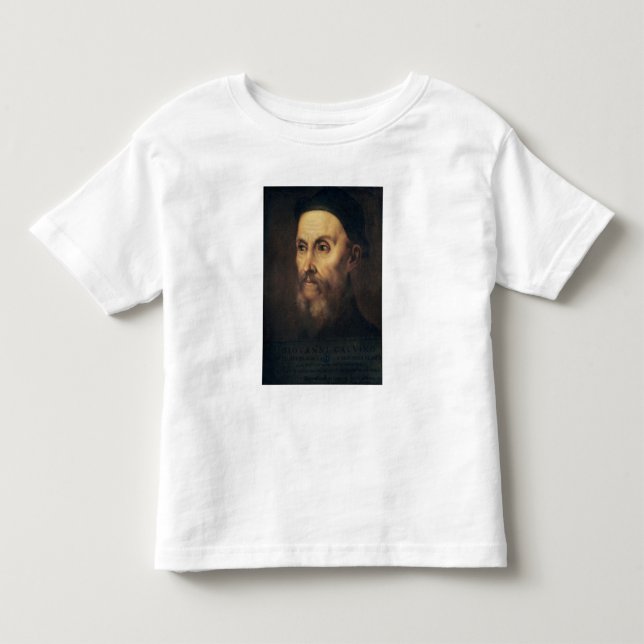 Porträt von Johannes Calvin Kleinkind T-shirt (Vorderseite)
