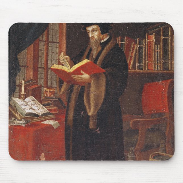Porträt von Johannes Calvin Mousepad (Vorne)