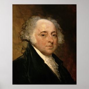 Porträt von John Adams Poster