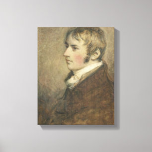 Porträt von John Constable (1776-1837) alterte Leinwanddruck