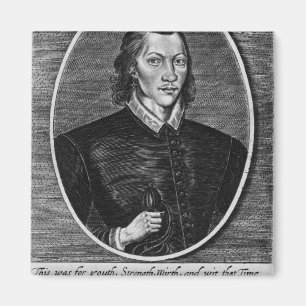 Porträt von John Donne Magnet