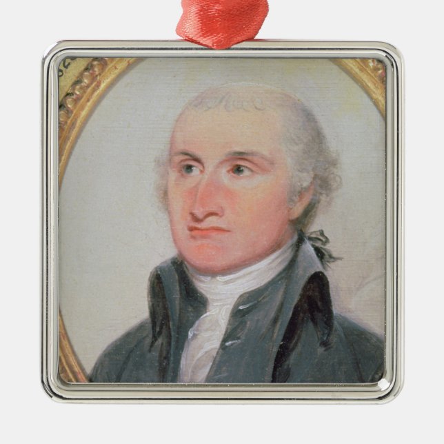 Porträt von John-Jay Ornament Aus Metall (Vorne)