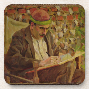 Porträt von John Maynard Keynes (1883-1946) (Öl  Untersetzer
