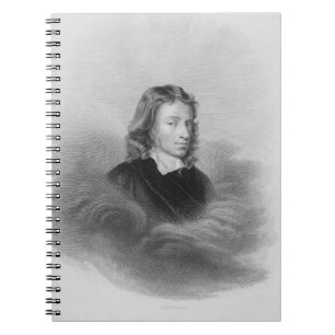 Porträt von John Milton (1608-74) graviert durch Notizblock