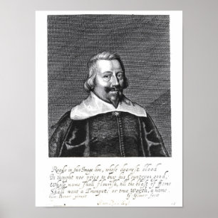 Porträt von John Pym graviert von George Poster