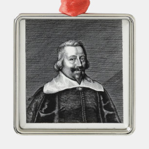 Porträt von John Pym graviert von George Silbernes Ornament