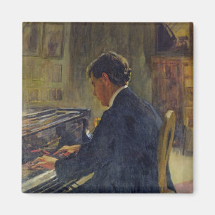 Porträt von Joseph Hofman, 1912 Magnet